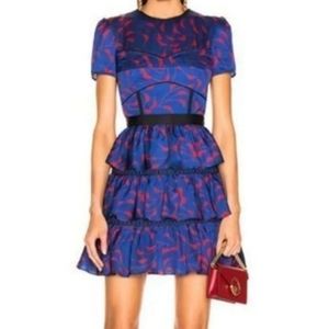 Self-Portrait Tiered Mini Dress Size 6